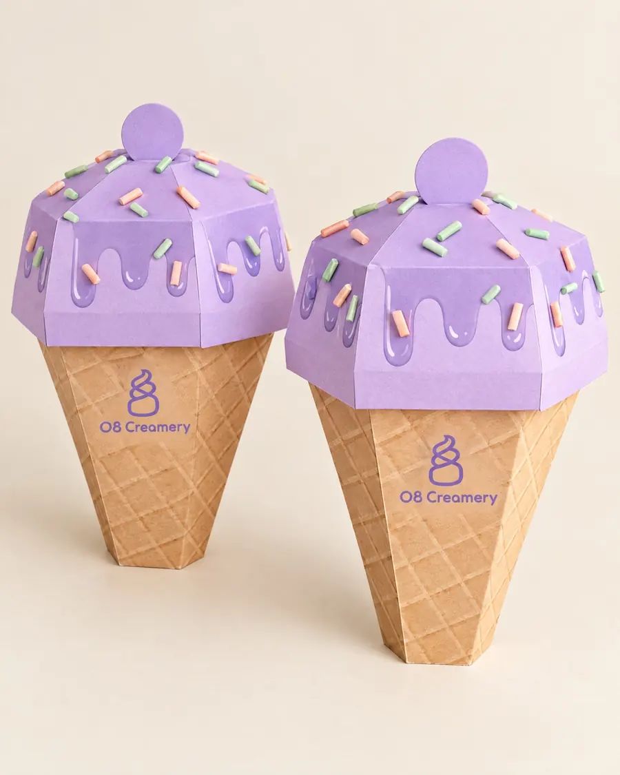 O8 Creamery Cone gift boxes