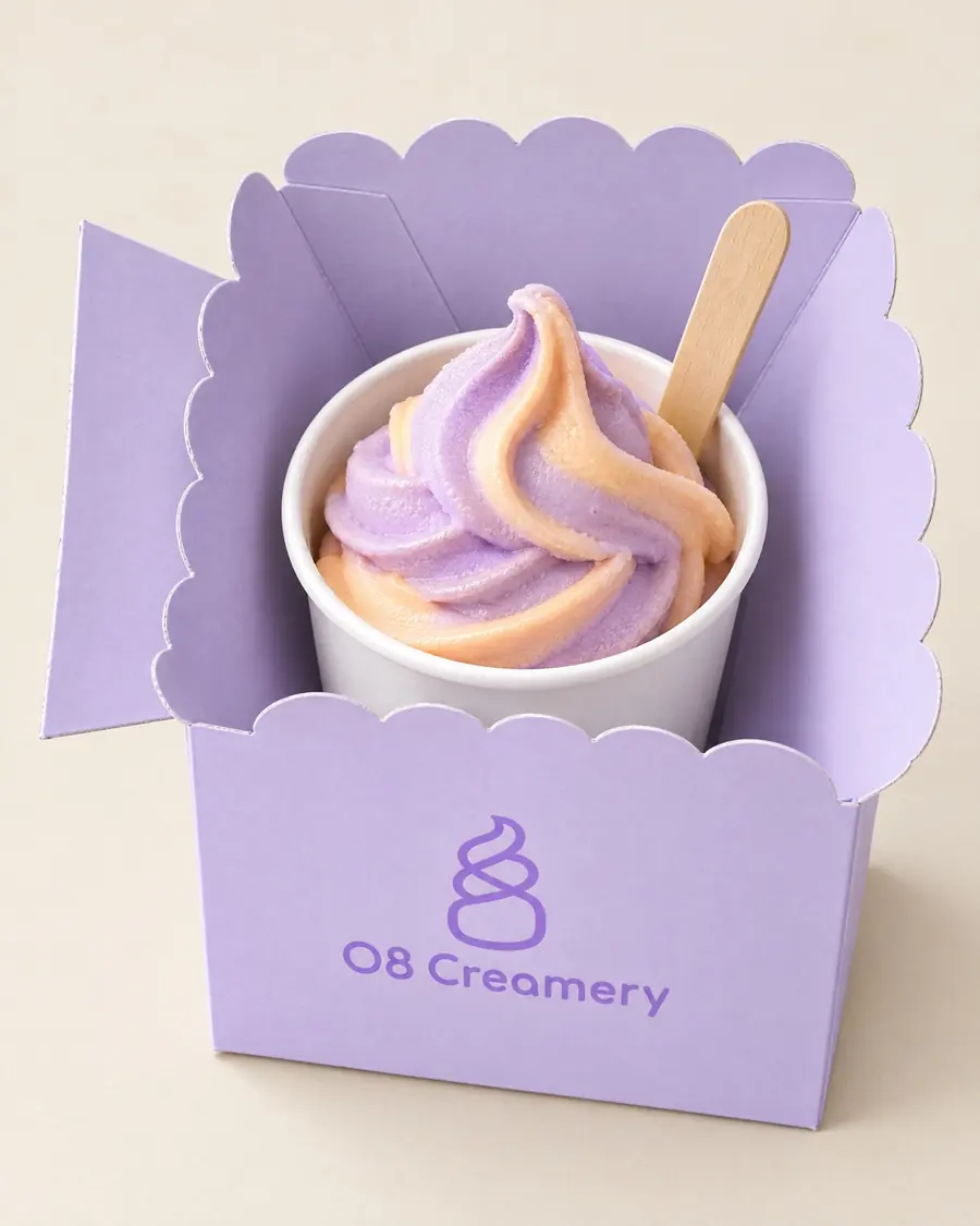 O8 Creamery Scalloped box