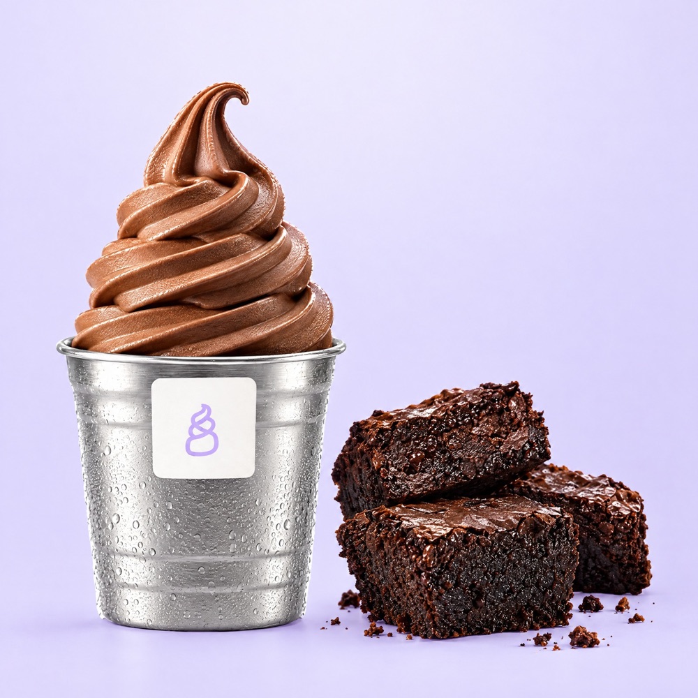 آيس كريم شوكولاتة مع براوني من O8 Creamery